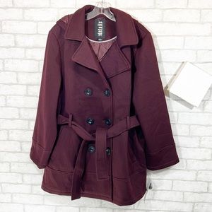 INTL D.E.T.A.I.L.S burgundy jacket size 1X